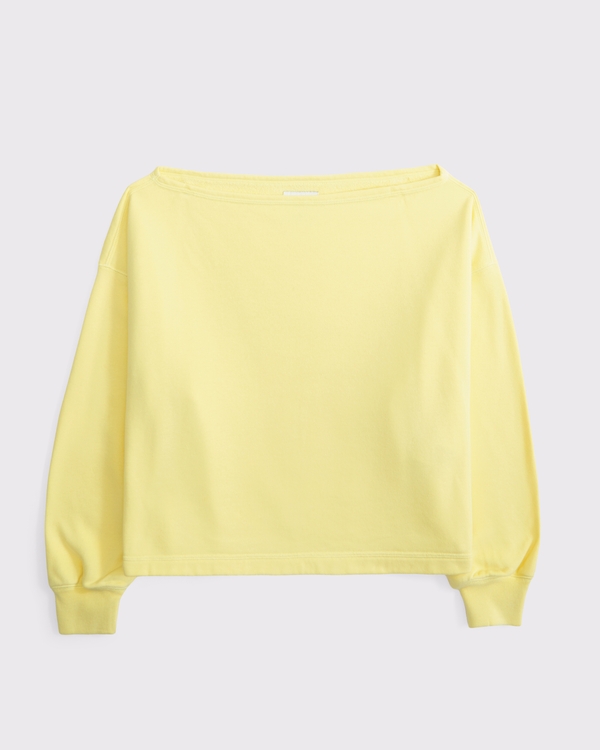 Sunday Terry Off-The-Shoulder Top