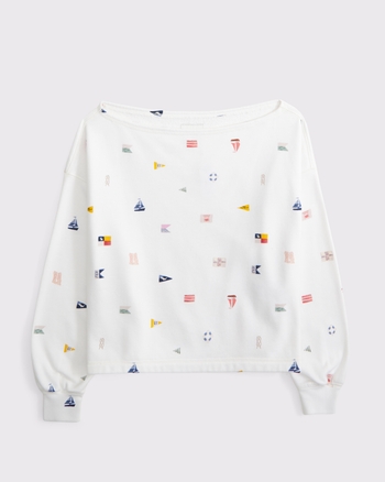 Sunday Terry Off-The-Shoulder Top from Abercrombie & Fitch - $60