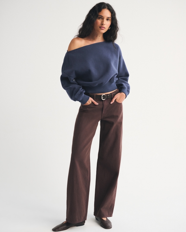 Sunday Off-The-Shoulder Top, Sapphire view 2