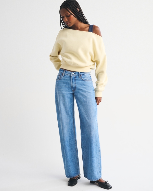 Sunday Off-The-Shoulder Top, Light Yellow view 2