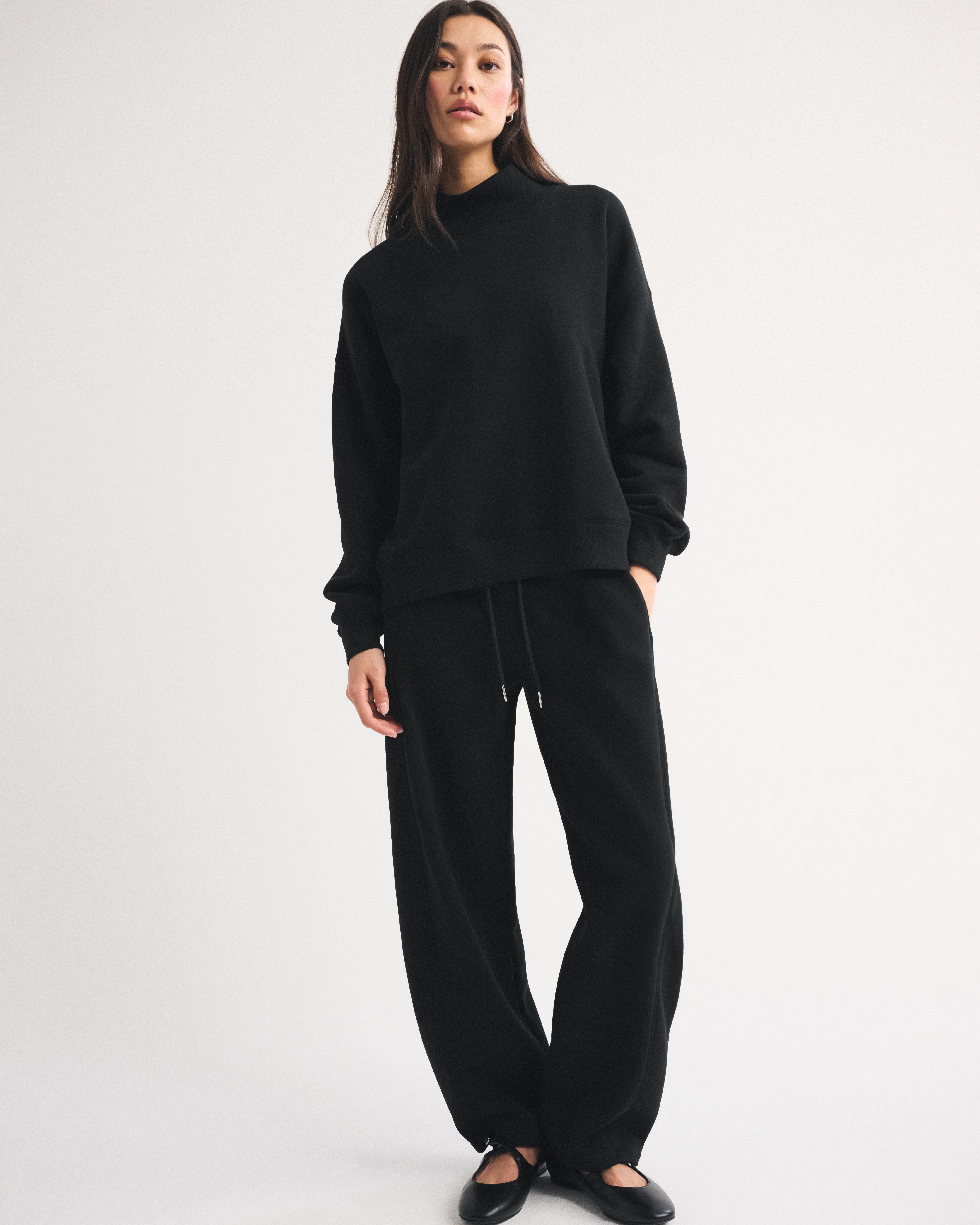 Женские худи Abercrombie & Fitch Sunday Oversized Funnelneck Sweatshirt — фото 3
