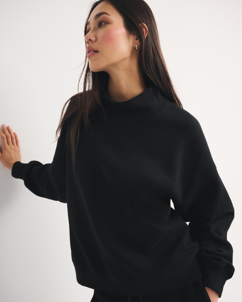 Sunday Oversized Funnel Neck Sweatshirt - thumbnail 8
