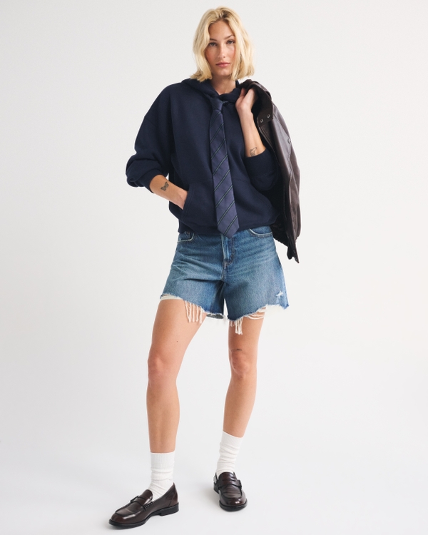 Sunday Popover Hoodie, Muted Navy view 2