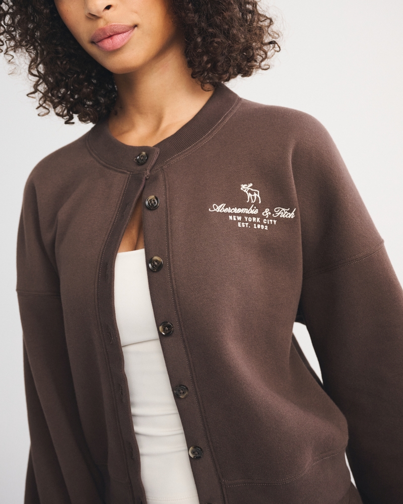 Sunday Logo Shrunken Cardigan - thumbnail 3