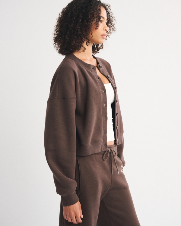Women's Sunday Logo Shrunken Cardigan | Women's Tops | Abercrombie.com