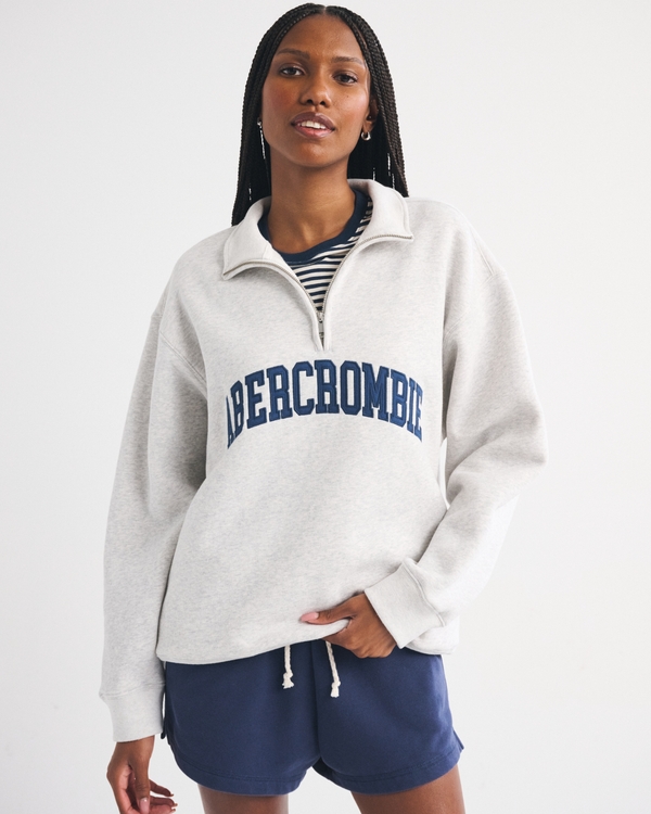 Sunday Half-Zip Sweatshirt, Light Gray view 2
