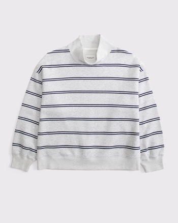 ABERCROMBIE & FITCH Women's Sunday Oversized Funnel-Neck Sweatshirt | Women's New Arrivals | Abercrombie.com