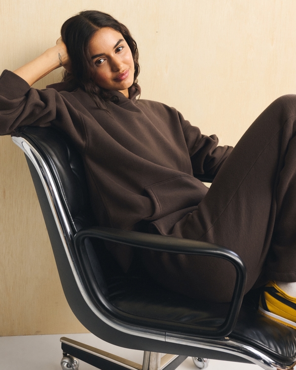 Sunday Popover Hoodie, Black Walnut view 2
