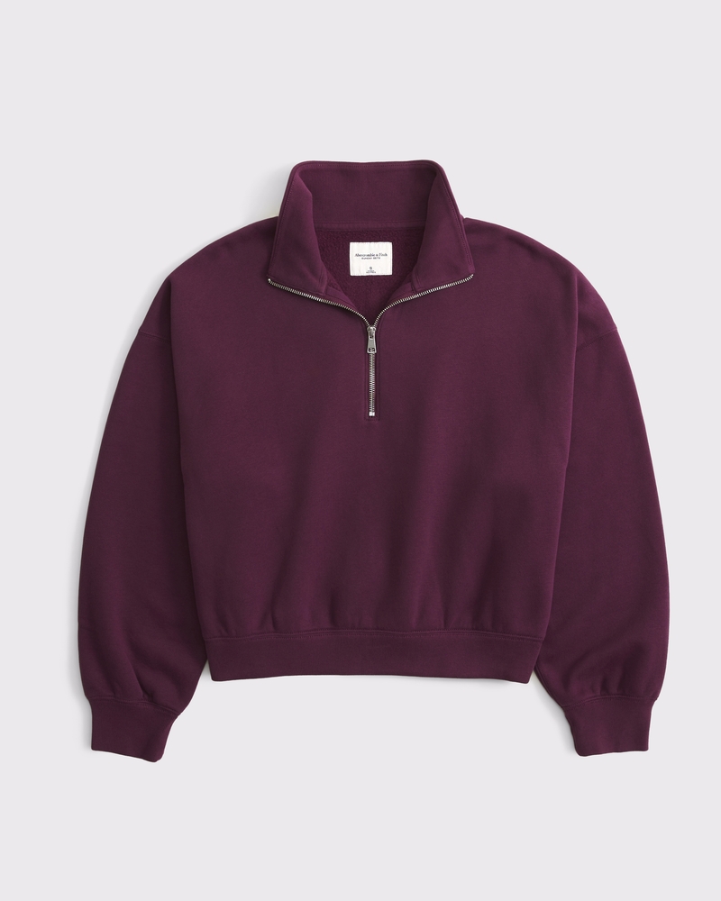Women's Sunday Half-Zip Fleece | Women's Tops | Abercrombie.com