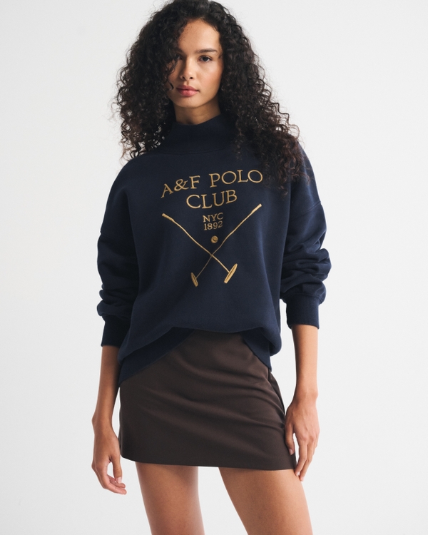 Sunday Oversized Funnel Neck Sweatshirt