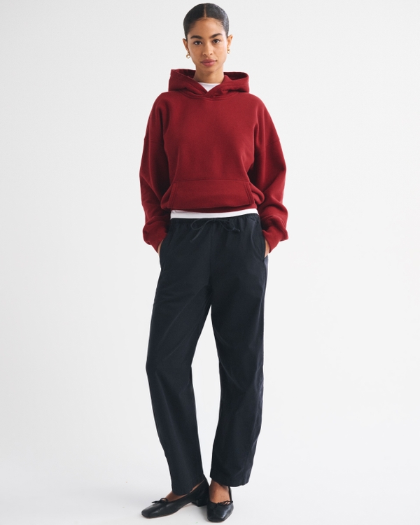 Sunday Popover Hoodie, Rich Ruby view 2