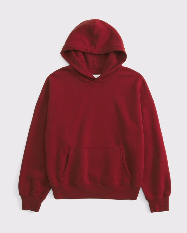 Sunday Popover Hoodie, Rich Ruby view 1