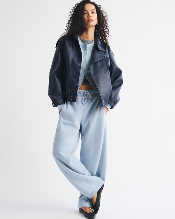 Sunday Shrunken Cardigan, Blue Haze view 2