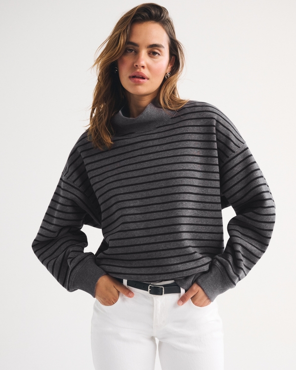 Sunday Oversized Funnel Neck Sweatshirt