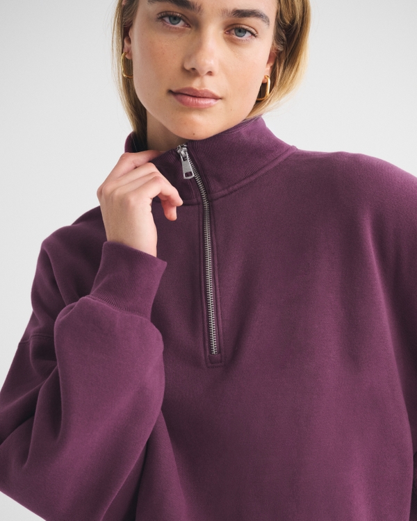 Sunday Half-Zip Sweatshirt by Abercrombie & Fitch