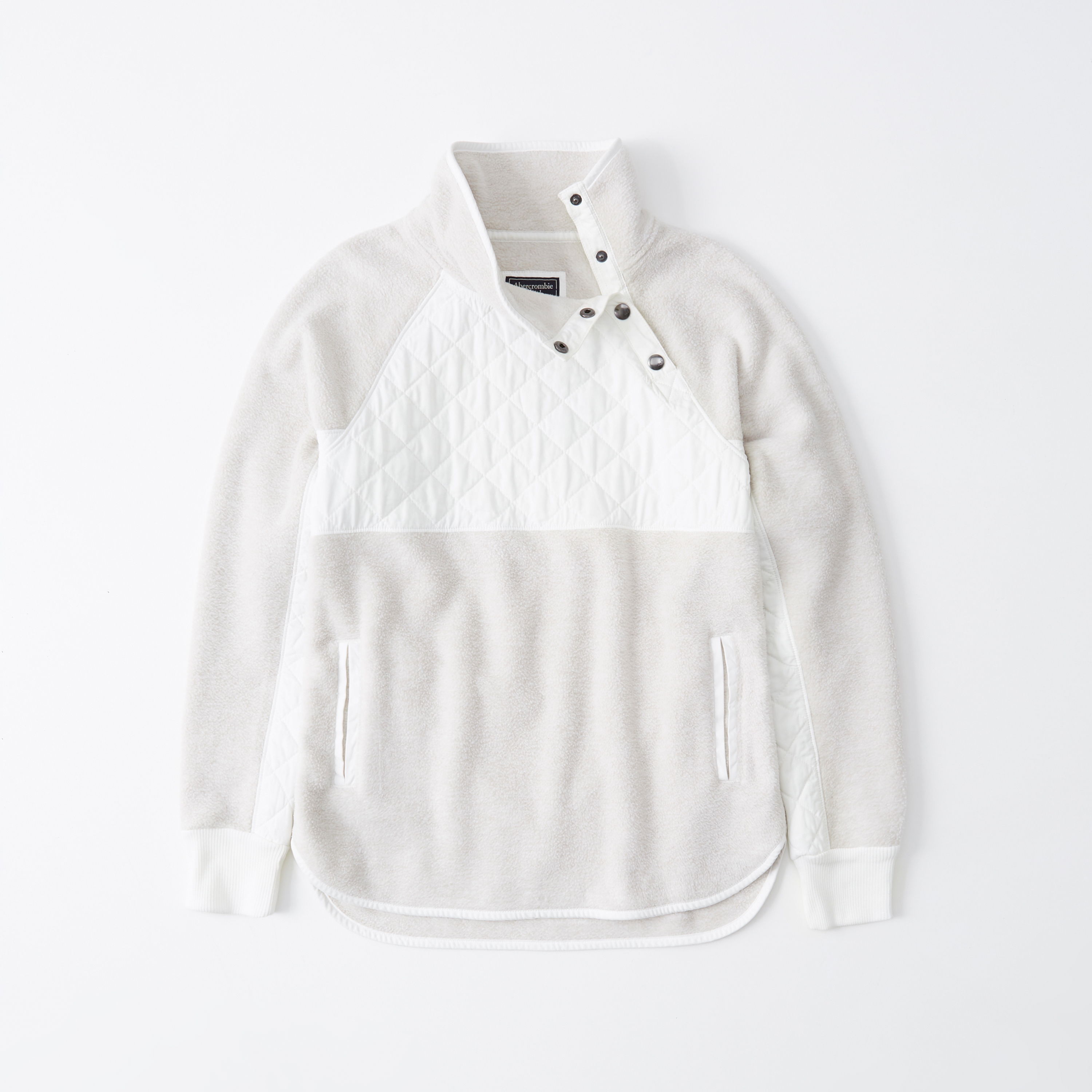 abercrombie asymmetrical snap pullover
