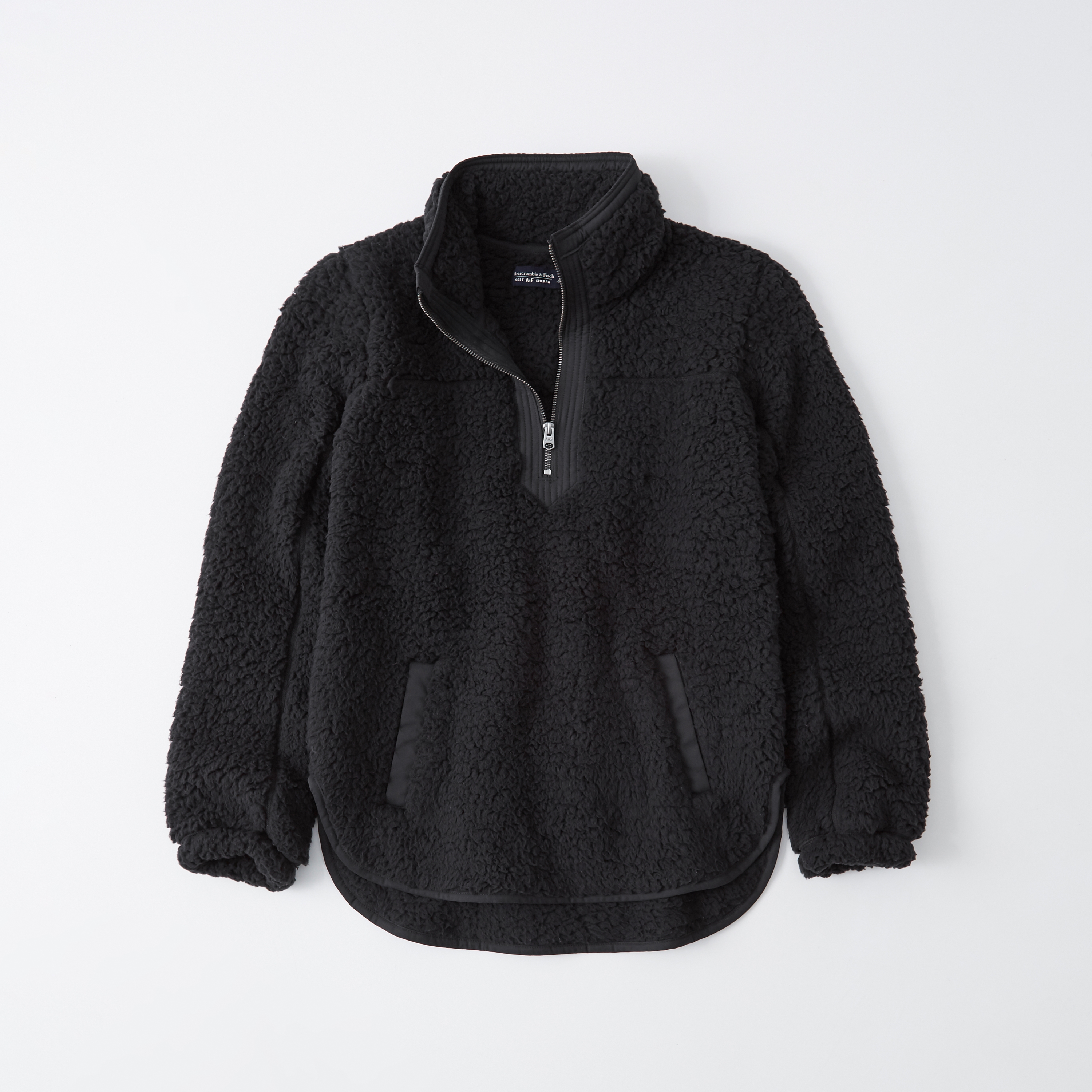 a&f sherpa sweatshirt