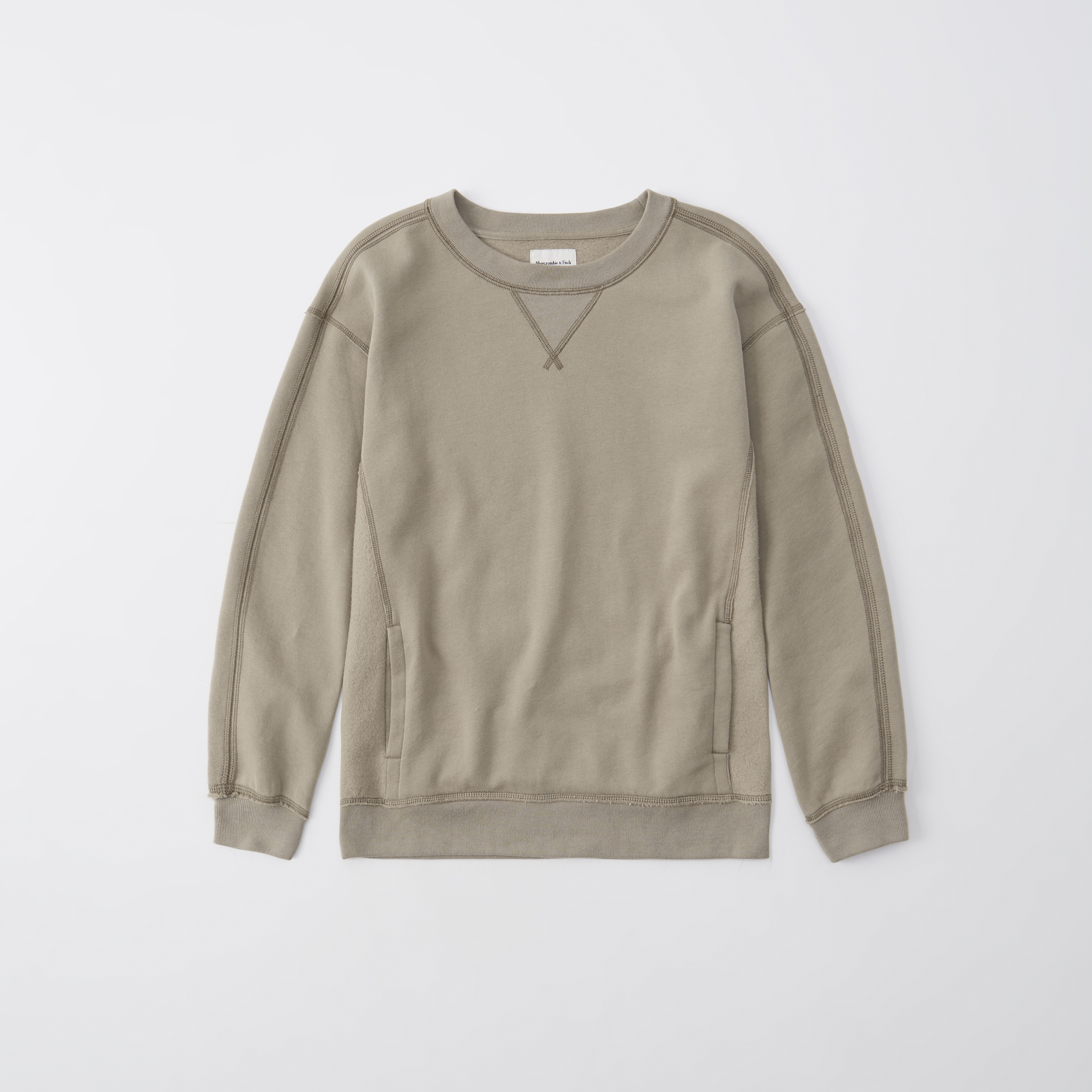 soft a&f crew sweatshirt