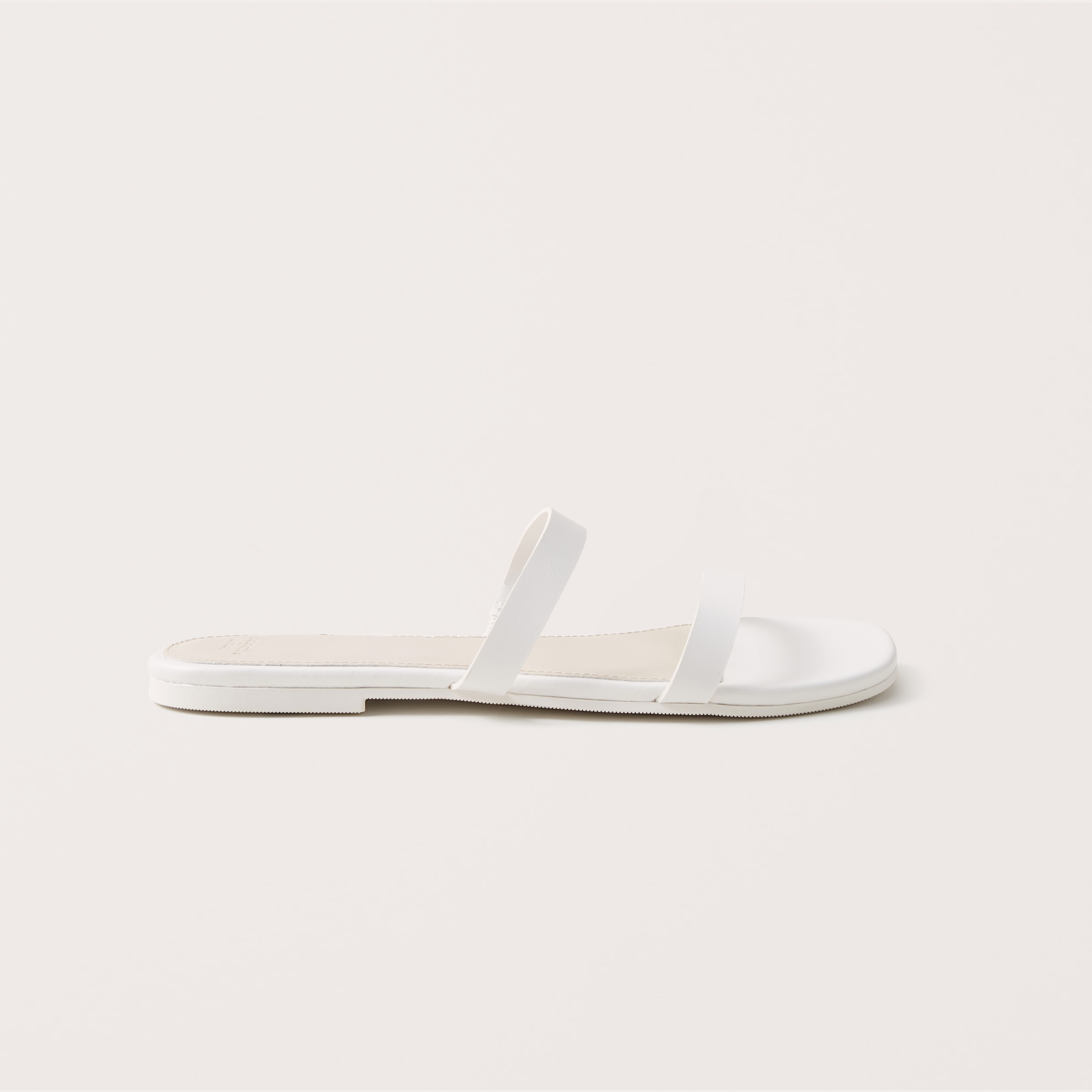 double strap slip on sandals