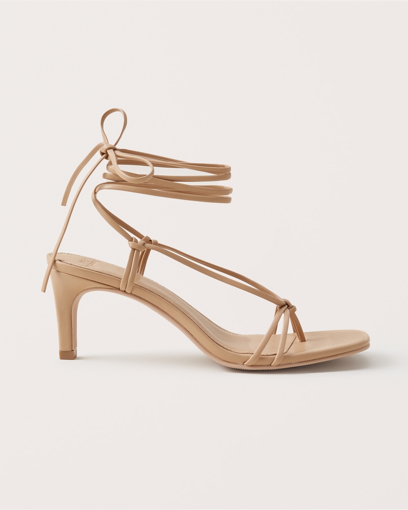 Details about  / Genuine Leather High Heel Sandals