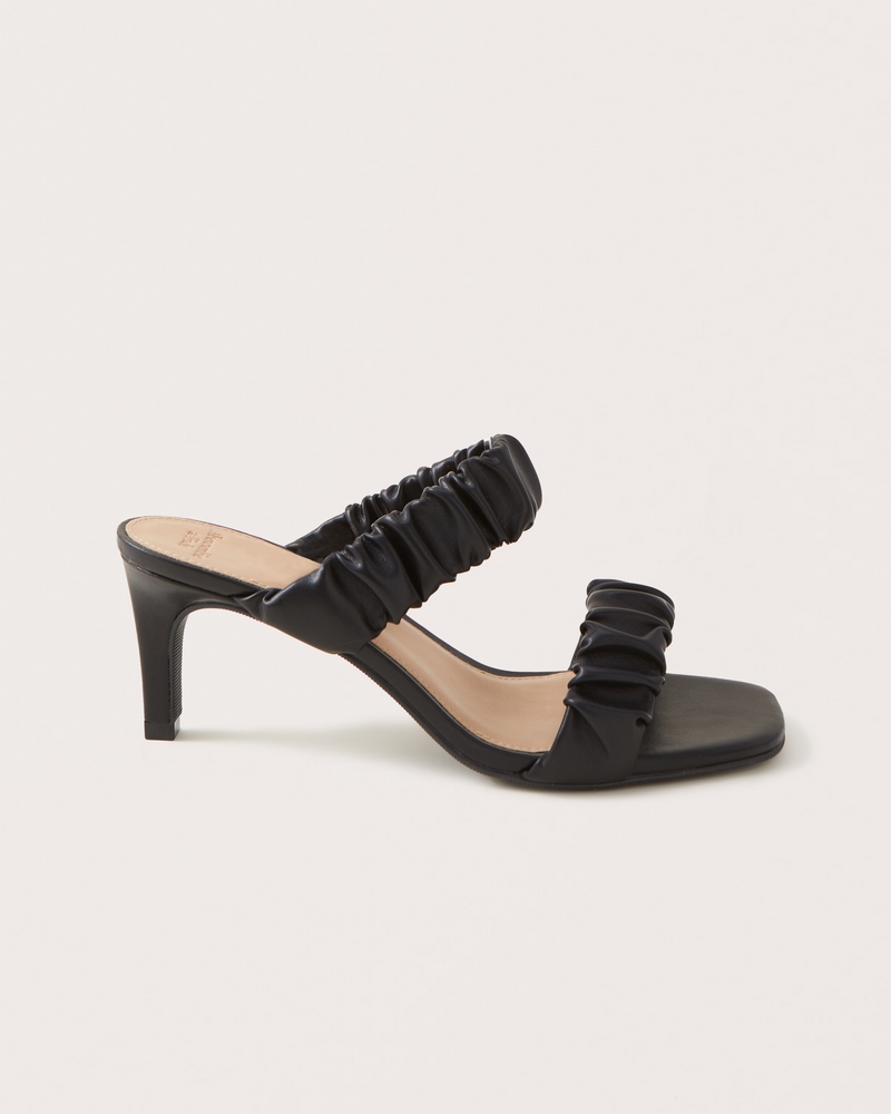 Scrunchie Heel Sandals | Women's Shoes | Abercrombie.com