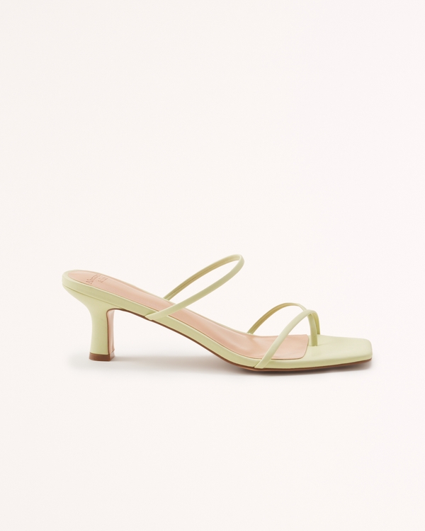 Strappy Heel Sandals, Lime