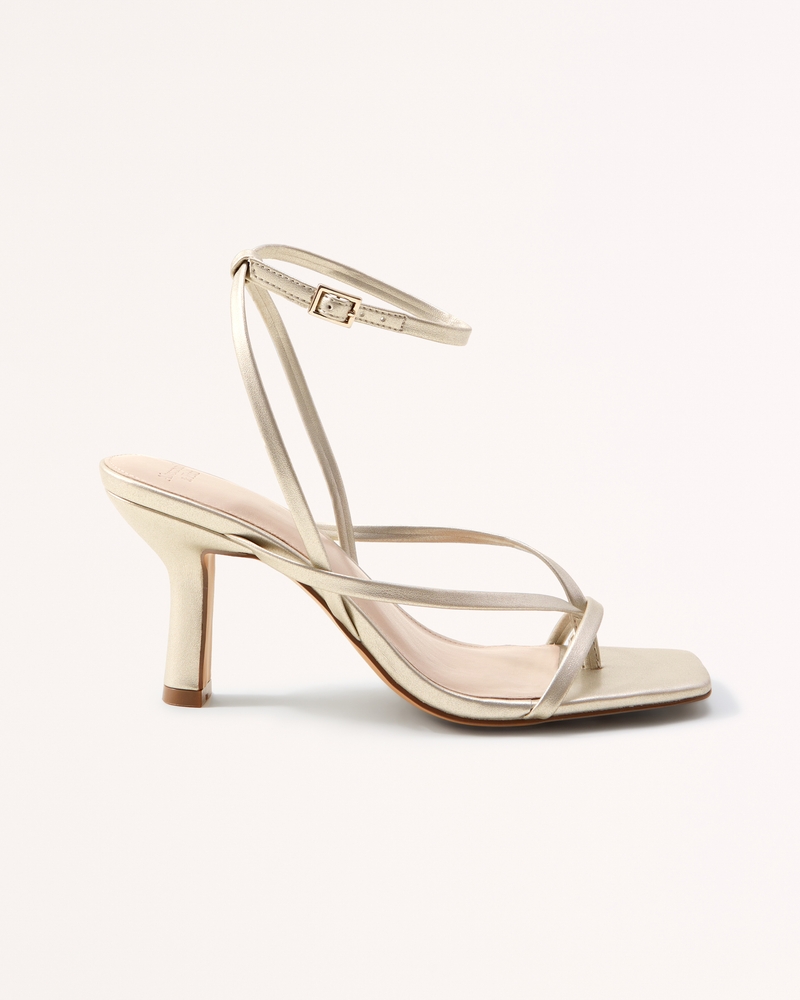 Low sale heel strappy