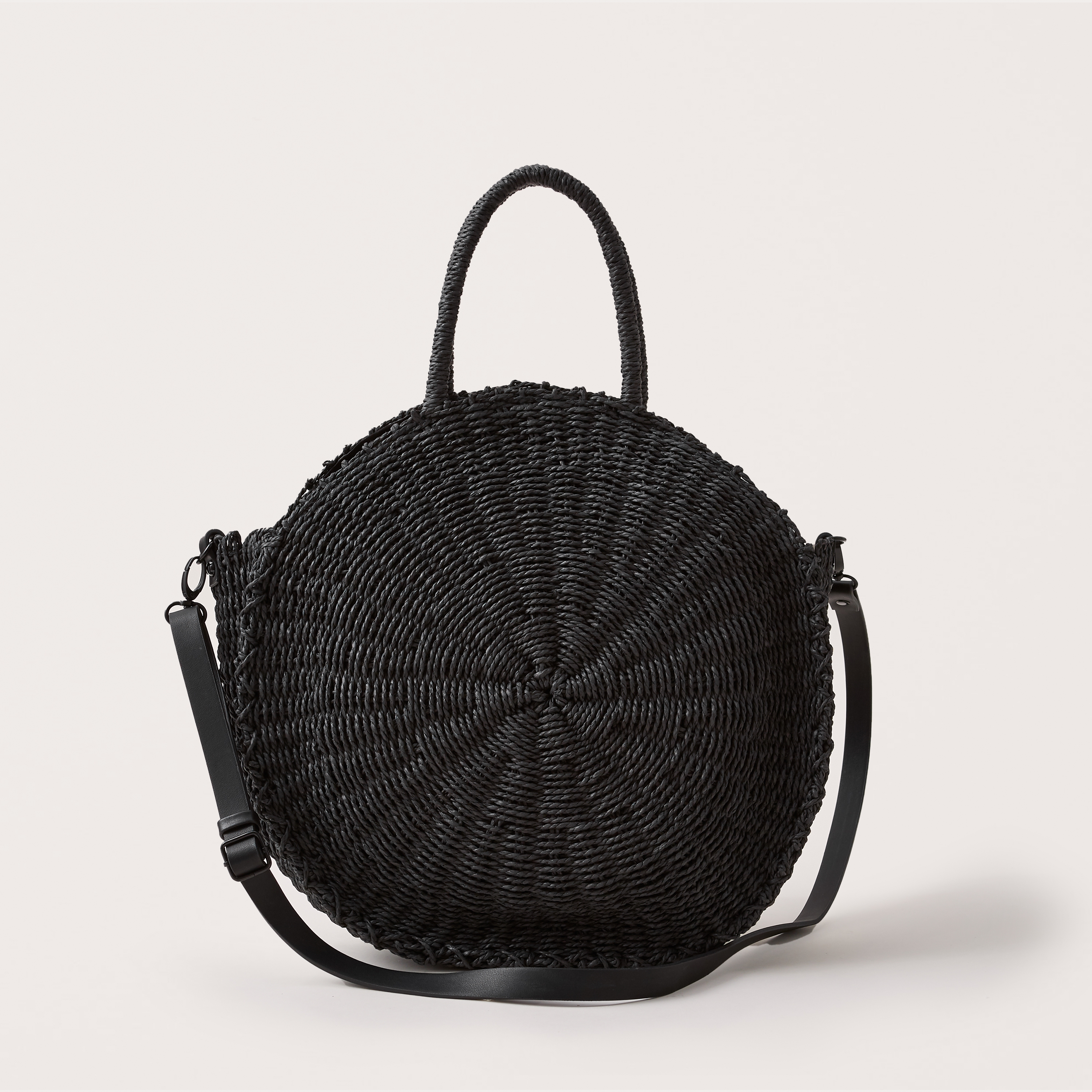 abercrombie and fitch raffia circle bag