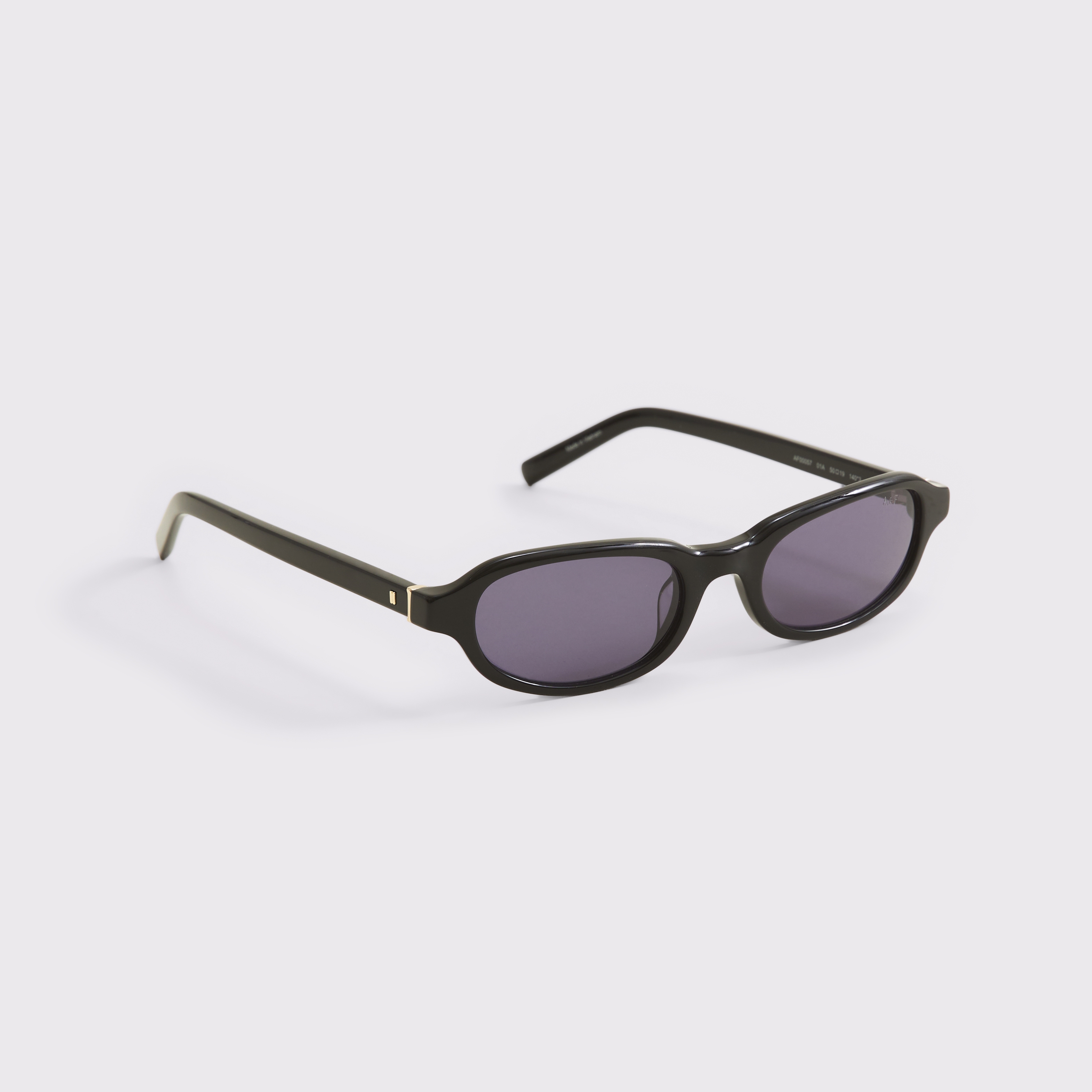 Женские солнцезащитные очки Abercrombie & Fitch Narrow Oval Sunglasses, цвет: Чёрный — фото 2