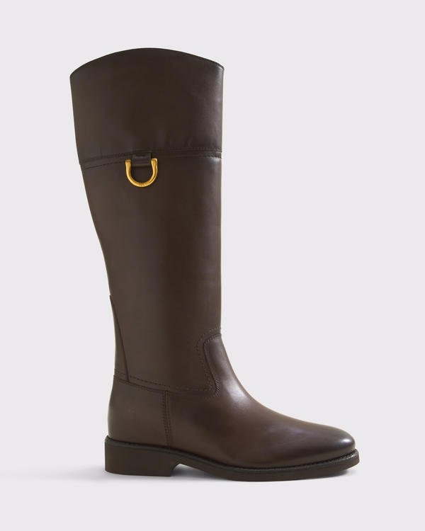 Frye Quinn Leather Riding Boot, Brown view 1