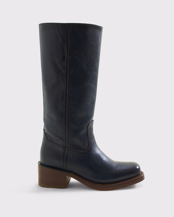 Frye Campus 14L Leather Boot, Navy view 1