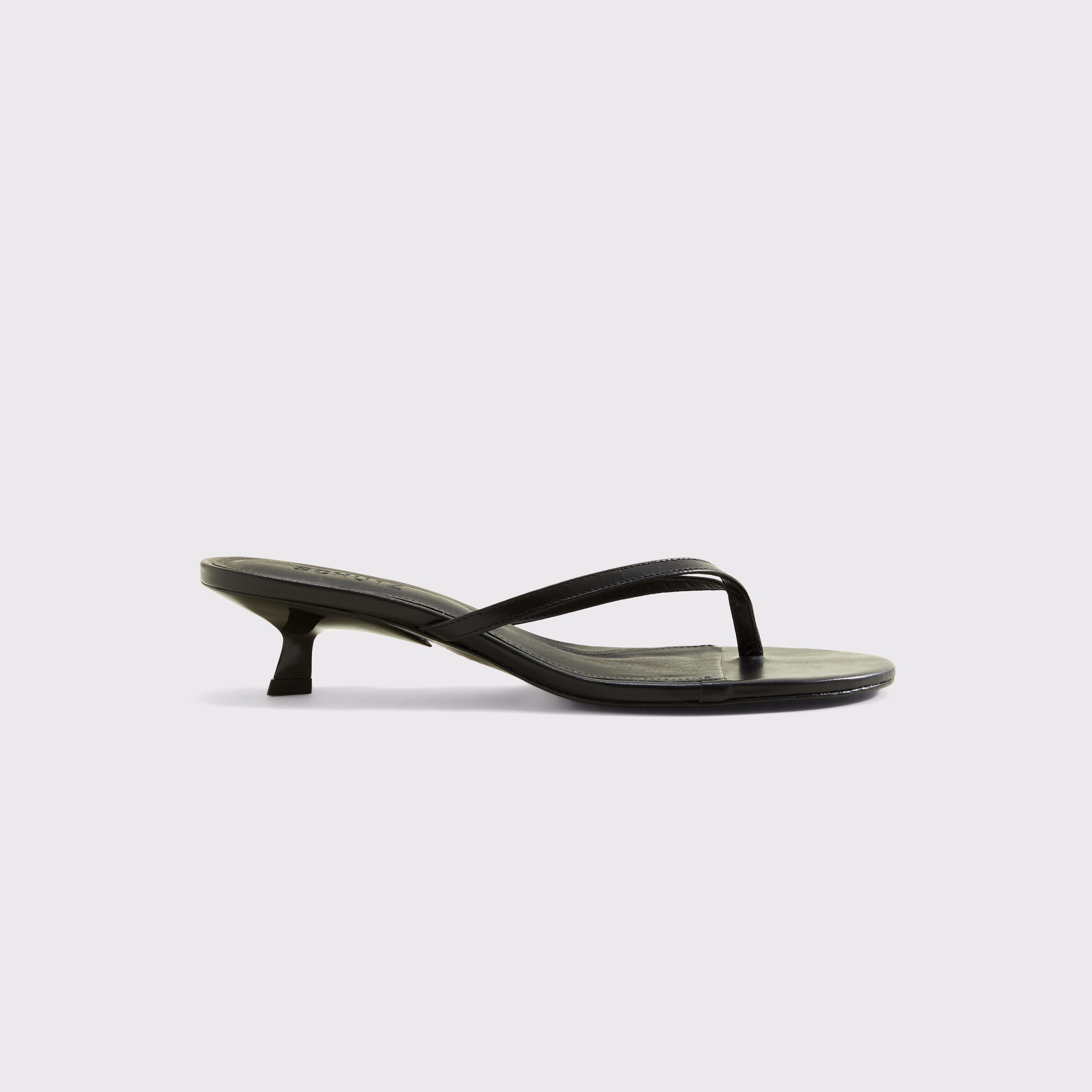 Женские сандалии Abercrombie & Fitch Schutz Carolyn Leather Sandal, цвет: Чёрный — фото 1