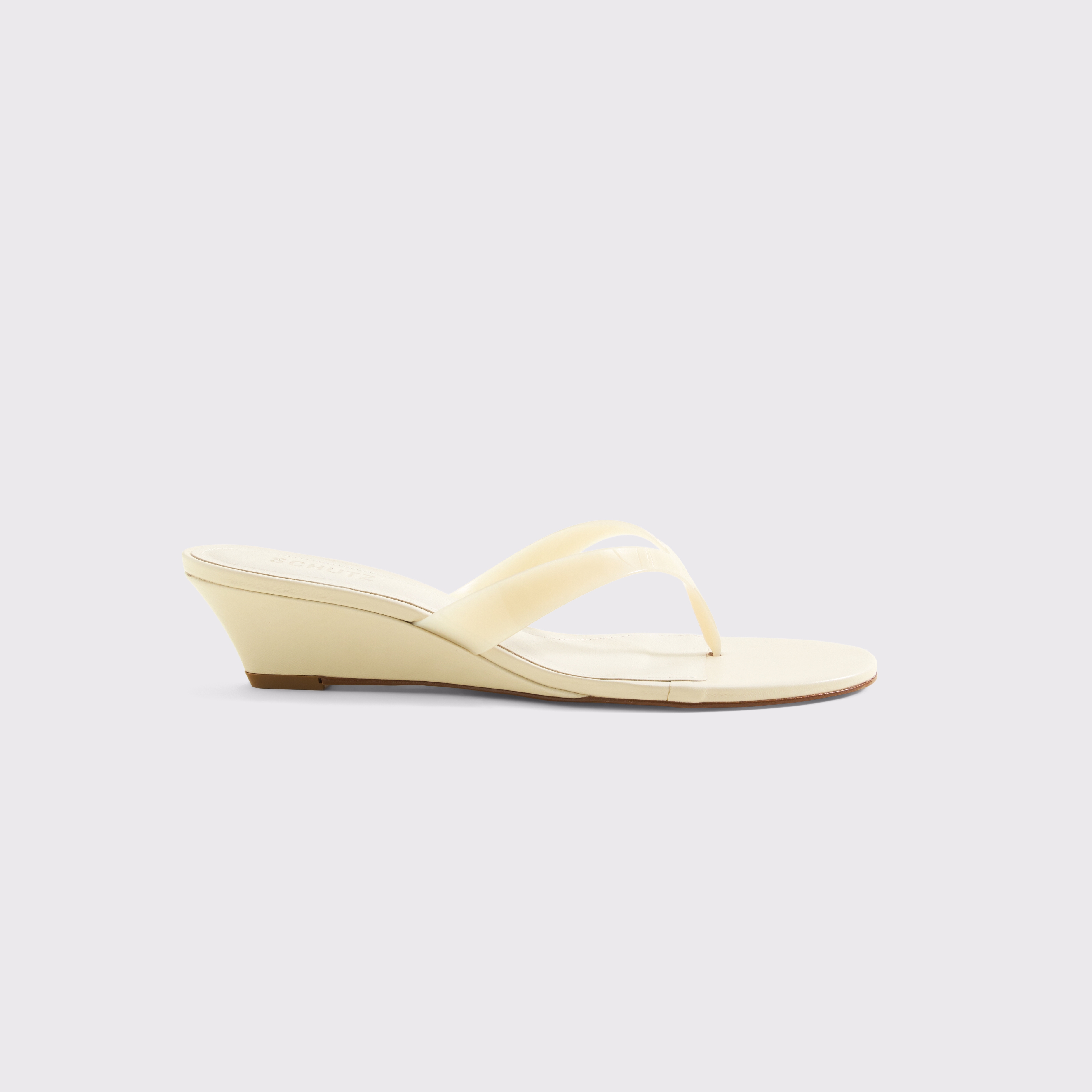 Женские сандалии Abercrombie & Fitch Schutz Roslyn Wedge Jelly Sandal, цвет: Белый — фото 1