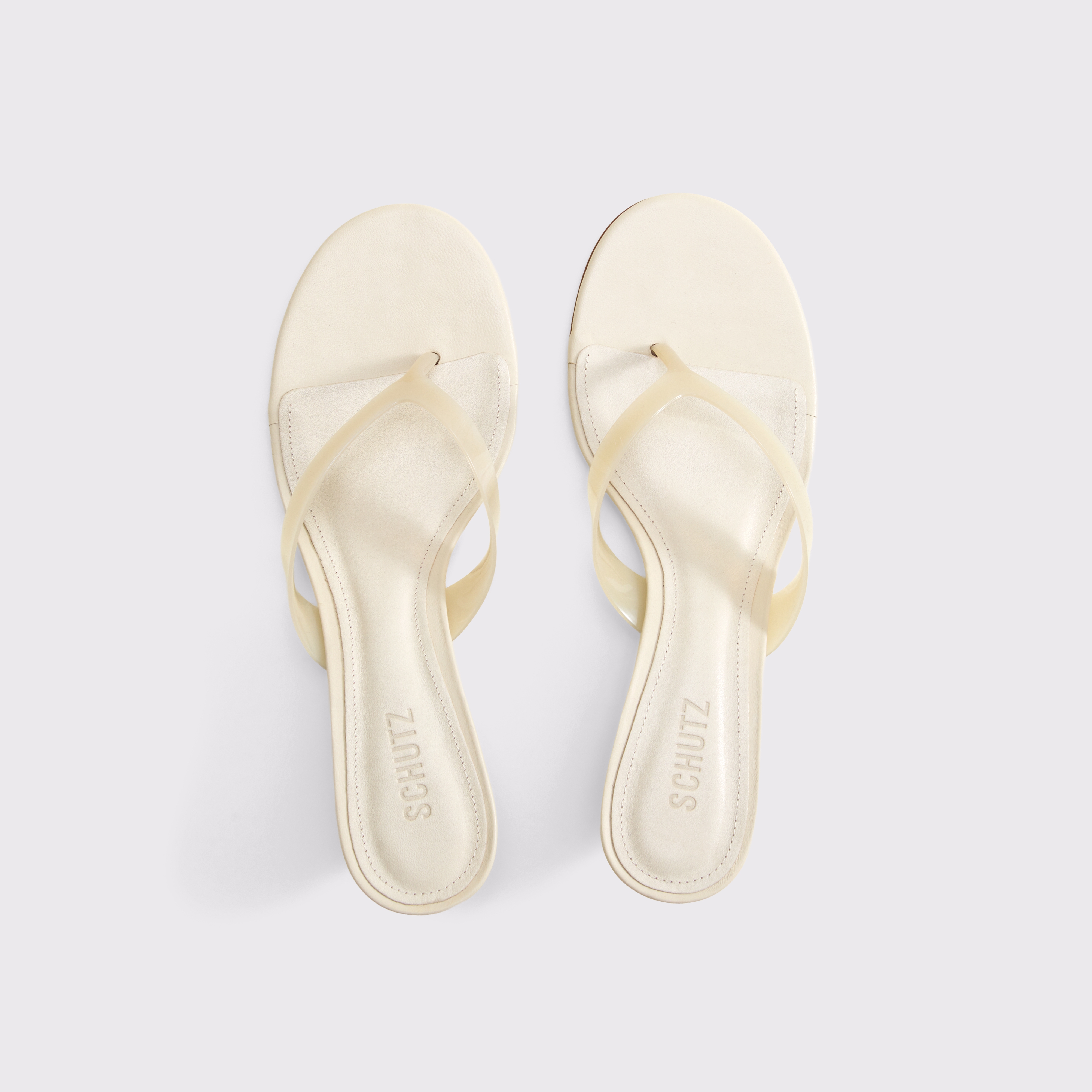 Женские сандалии Abercrombie & Fitch Schutz Roslyn Wedge Jelly Sandal, цвет: Белый — фото 3