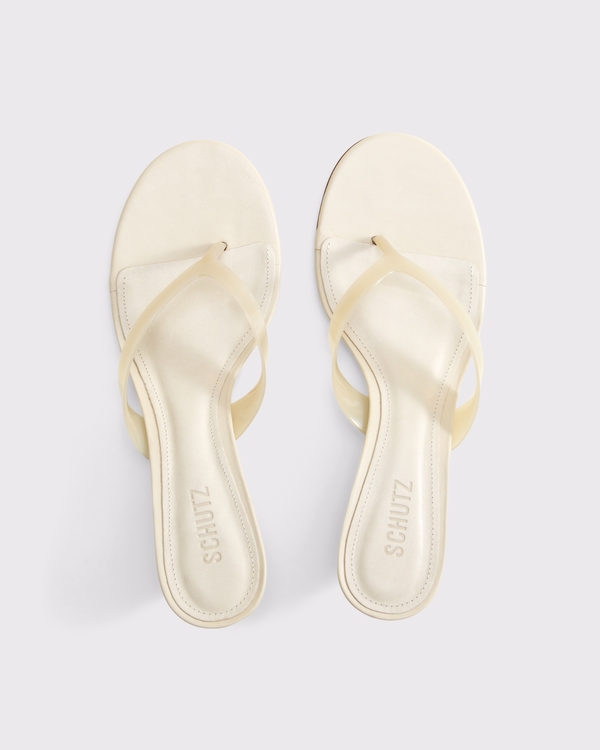 Schutz Roslyn Wedge Jelly Sandal, White view 2