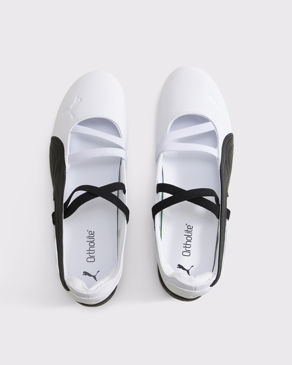 PUMA Women's Speedcat Ballet, White & Black view 2