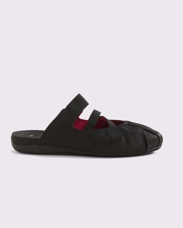 PUMA Women's Speedcat Satin Mule, Black view 1