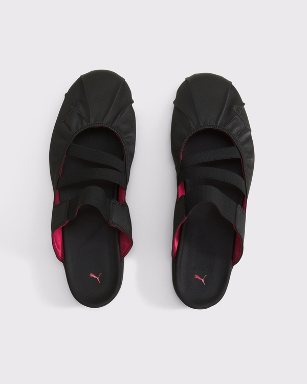 PUMA Women's Speedcat Satin Mule, Black view 2