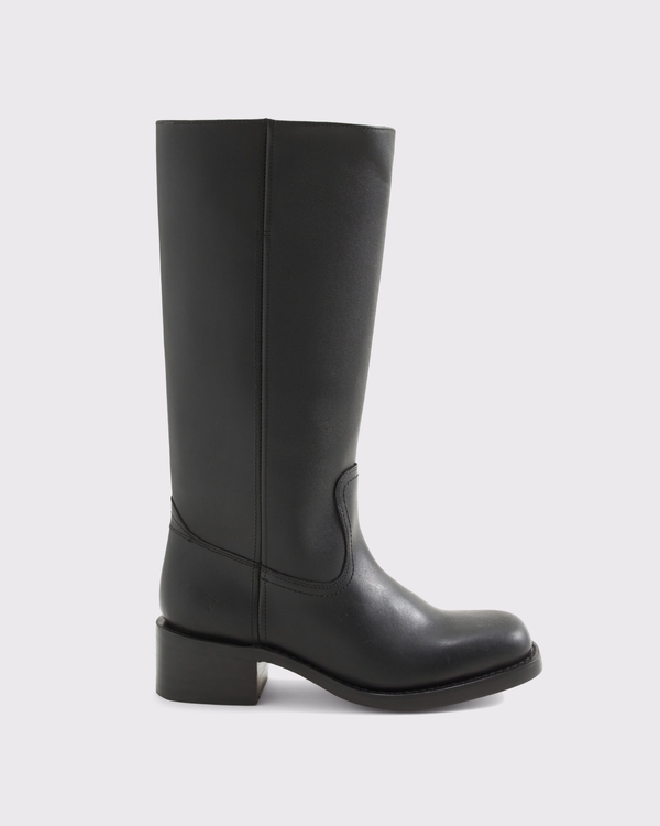 Frye Campus 14L Leather Boot, Black view 1