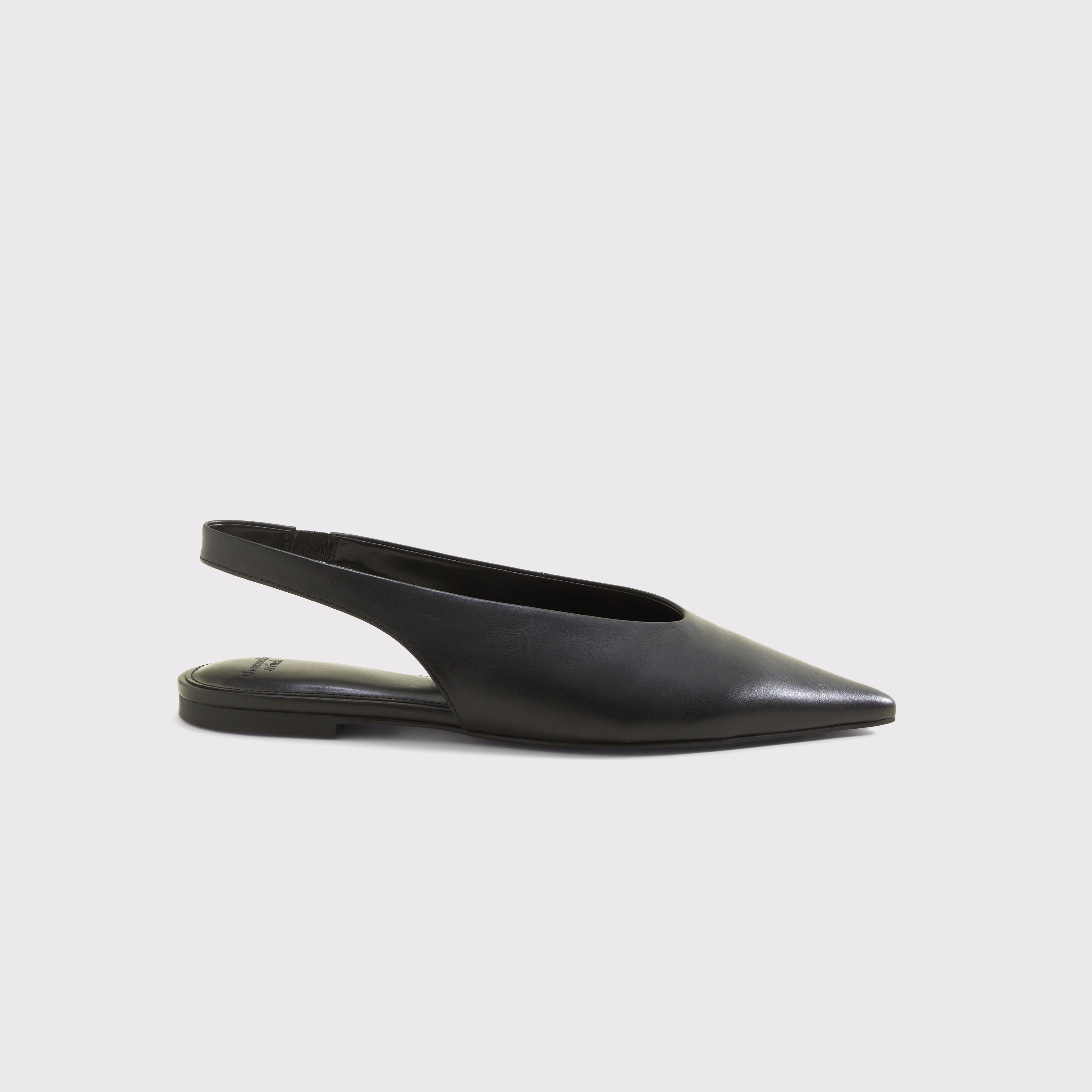 Женские балетки Abercrombie & Fitch Suede Slingback Flat, цвет: Чёрный