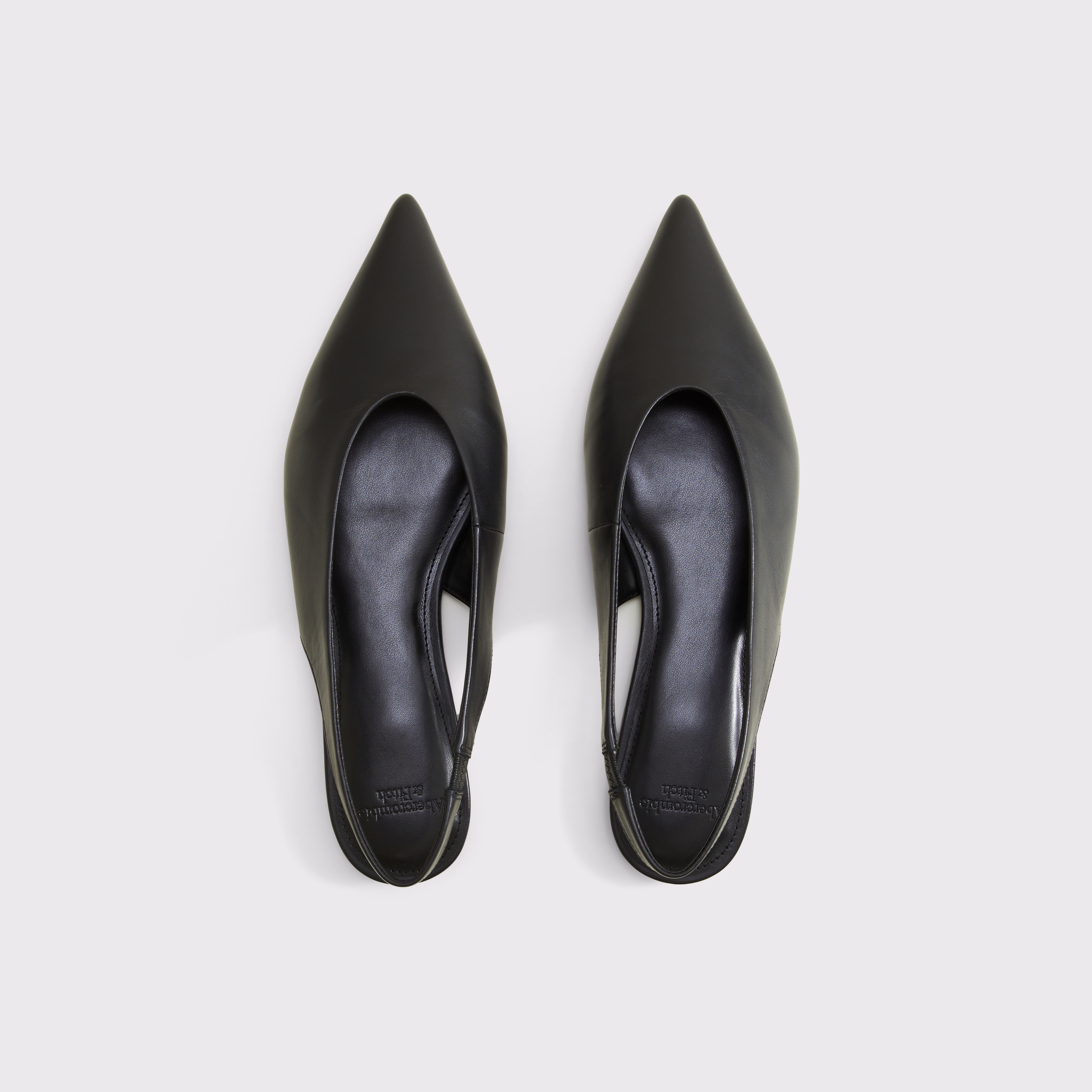 Женские балетки Abercrombie & Fitch Suede Slingback Flat, цвет: Чёрный, вариант 1 — фото 3