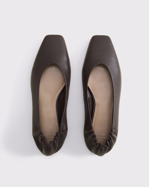 Leather Flat, Brown view 2