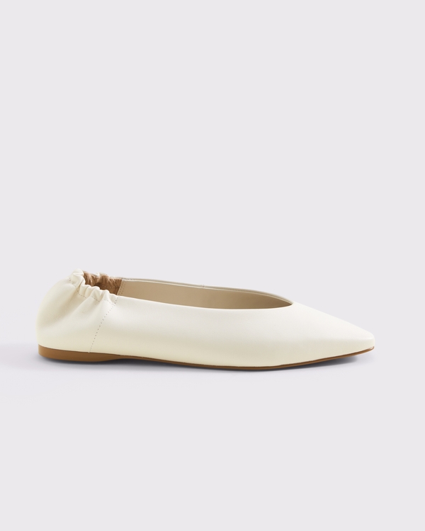 Leather Flat, White view 1
