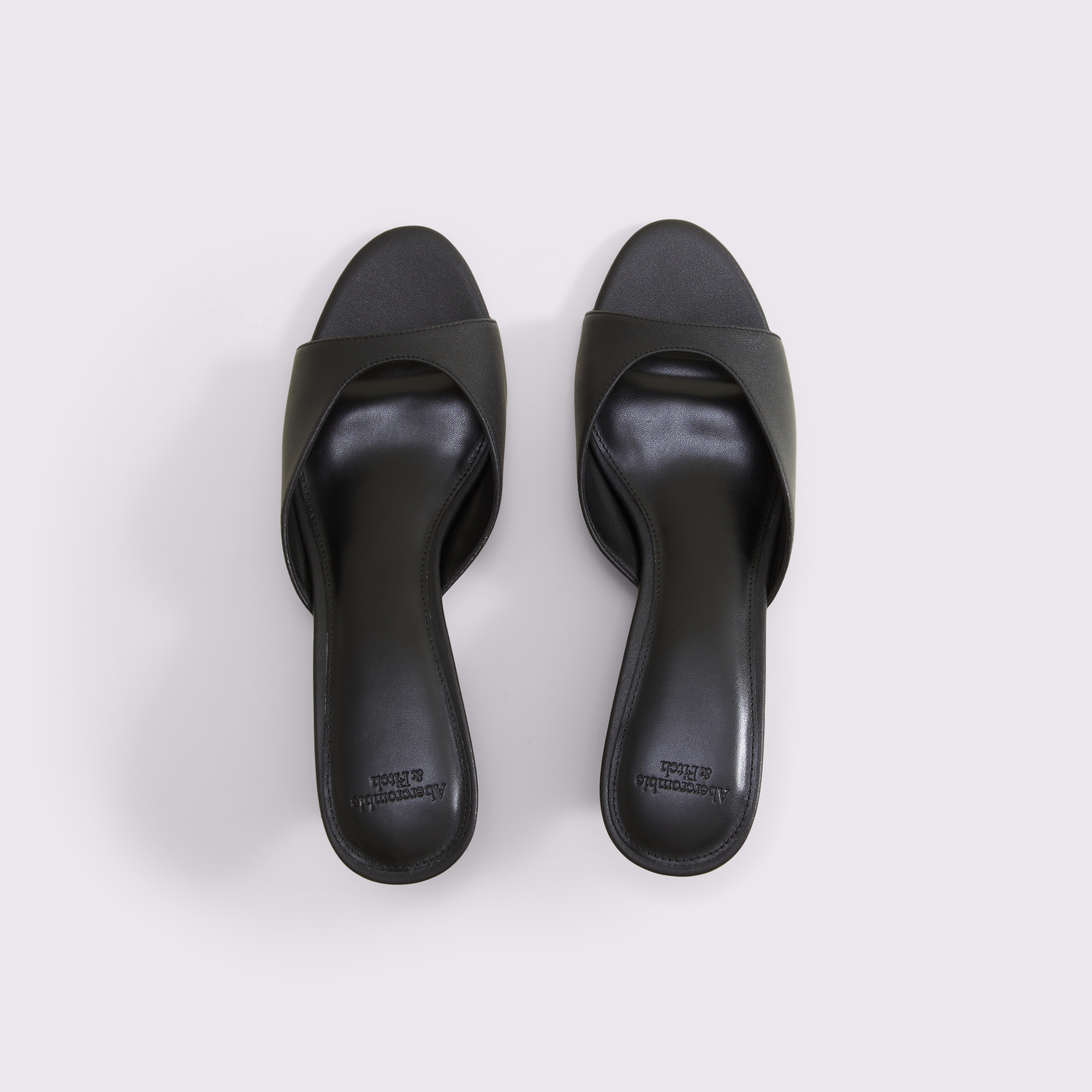 Женские туфли Abercrombie & Fitch Leather Wedge Heel, цвет: Чёрный — фото 3