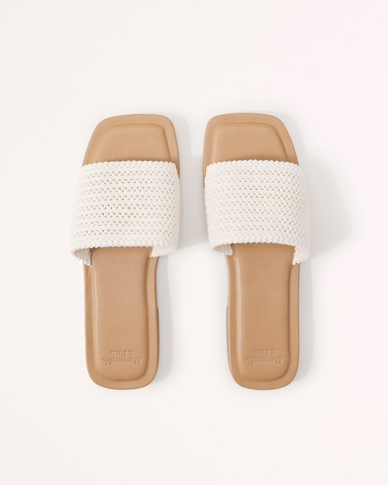 Abercrombie & Fitch Crochet Slide Sandals