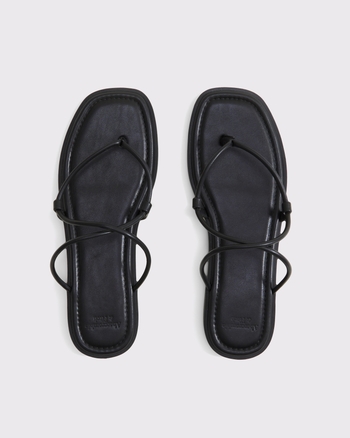 Women s Strappy Slide Sandals Women s Shoes Abercrombie
