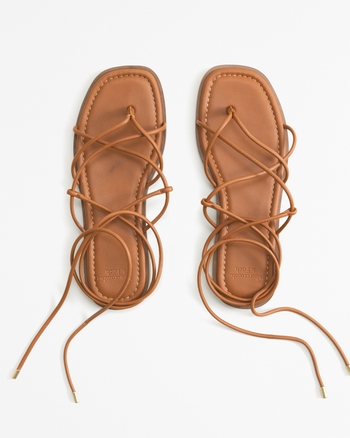 Abercrombie leather sandals outlet