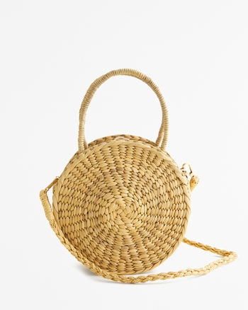 Abercrombie wicker discount crossbody bag