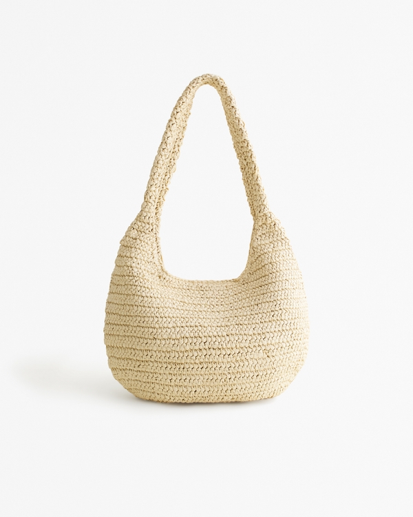 Slouch Straw Bag, Straw