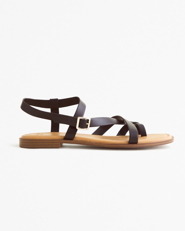 Wide Strappy Slide Sandals